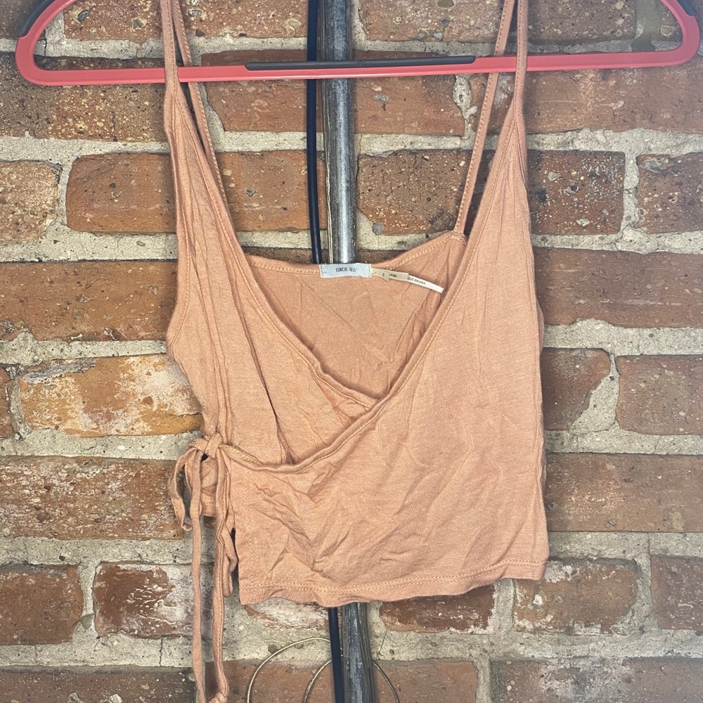 Anthropologie Kimchi Blue Wrap Crop Tank